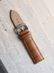 22mm Premium Tan Croc (Padded) Leather Watch Strap